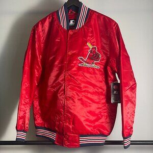 Starter Black Label St. Louis Cardinals Bomber Jacket Size L